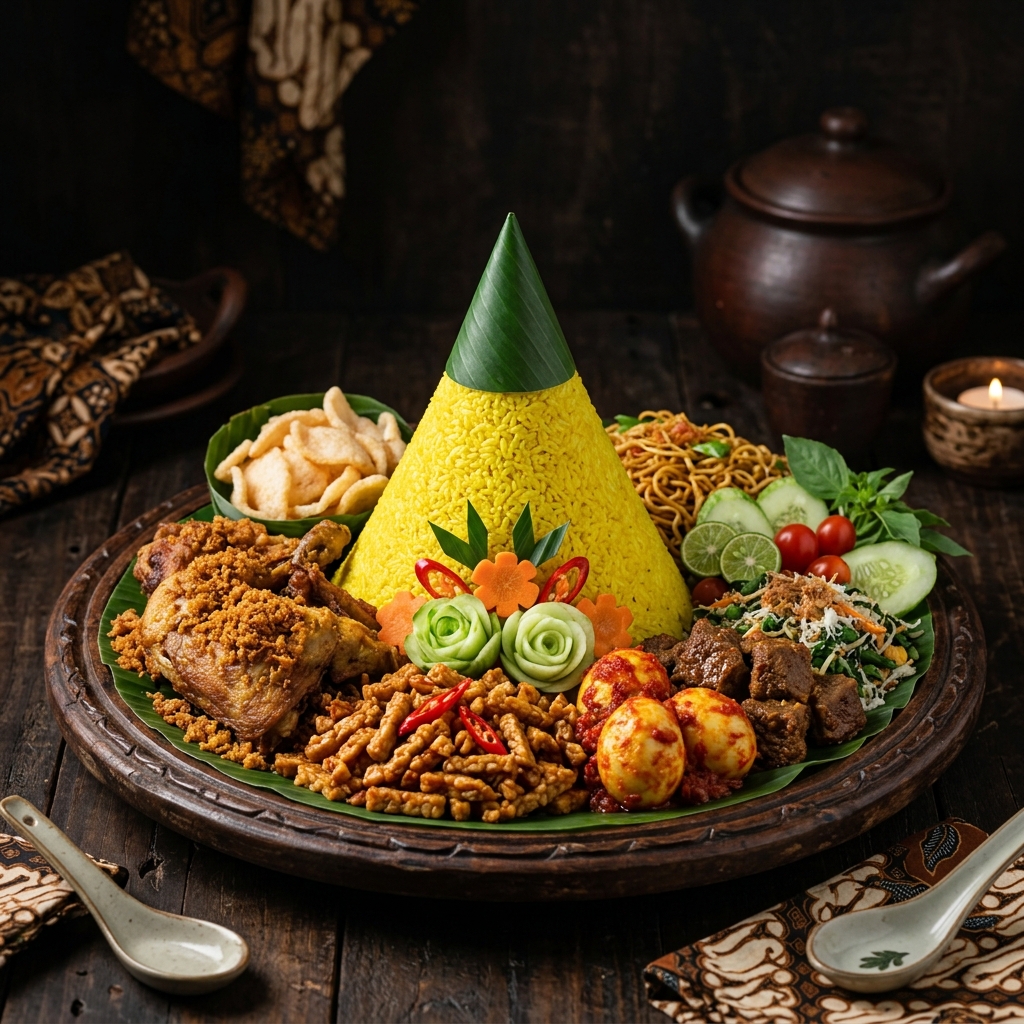 Nasi Tumpeng Karakter Kartun
